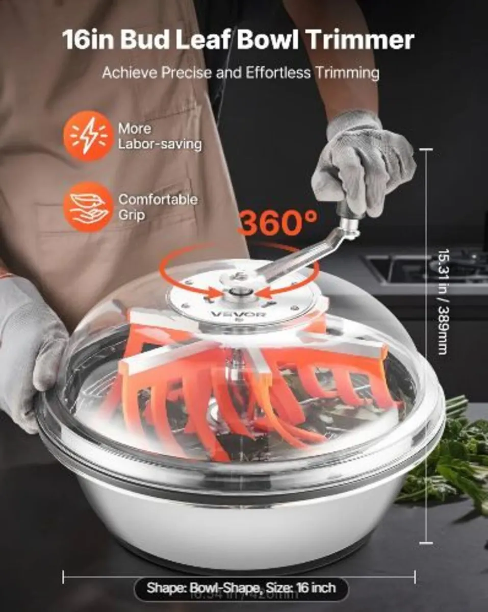 Bud Leaf Bowl Trimmer, 420 mm Manual - Image 2