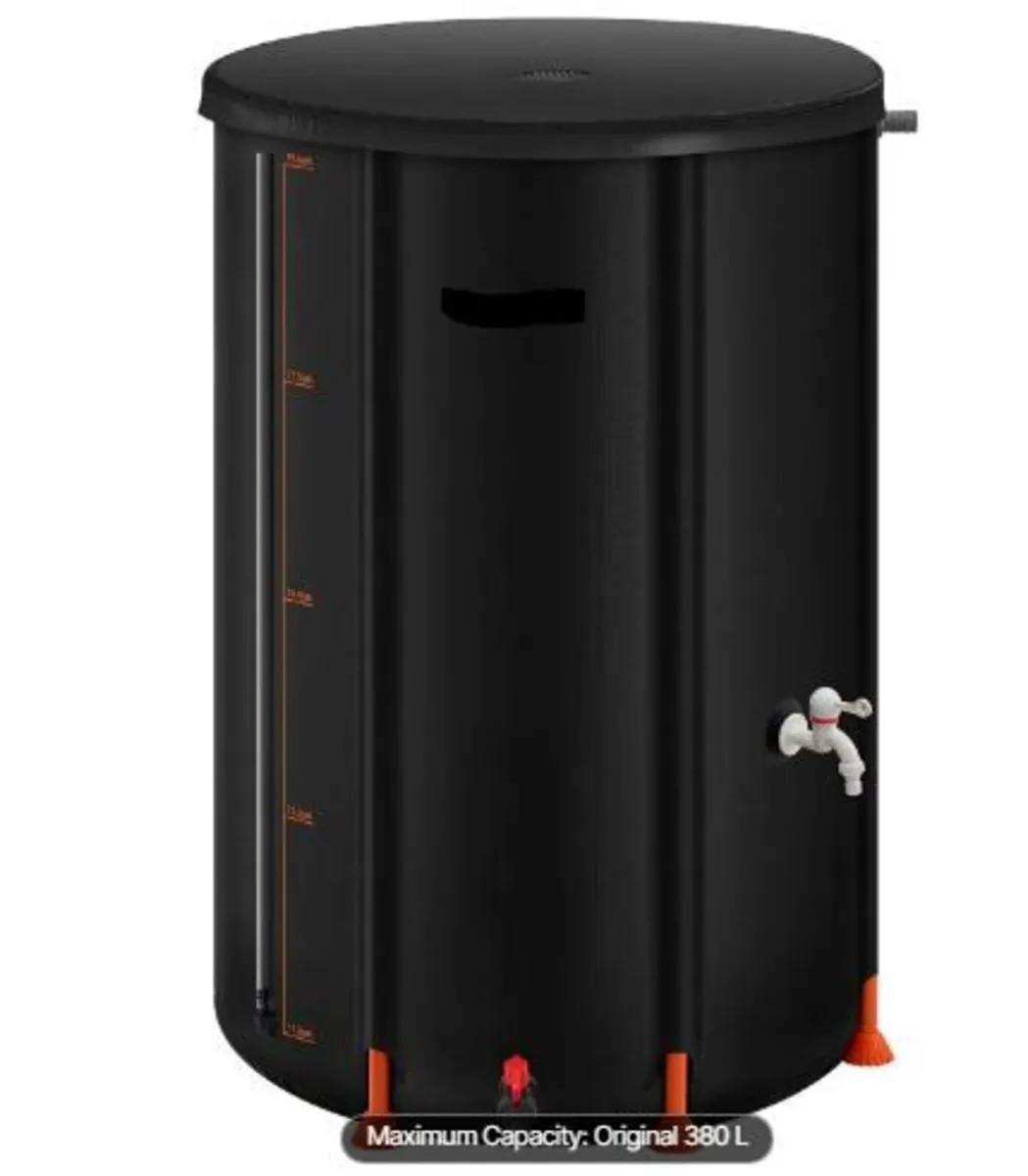 Collapsible Rain Barrel, 380 L Portable Rain - Image 3
