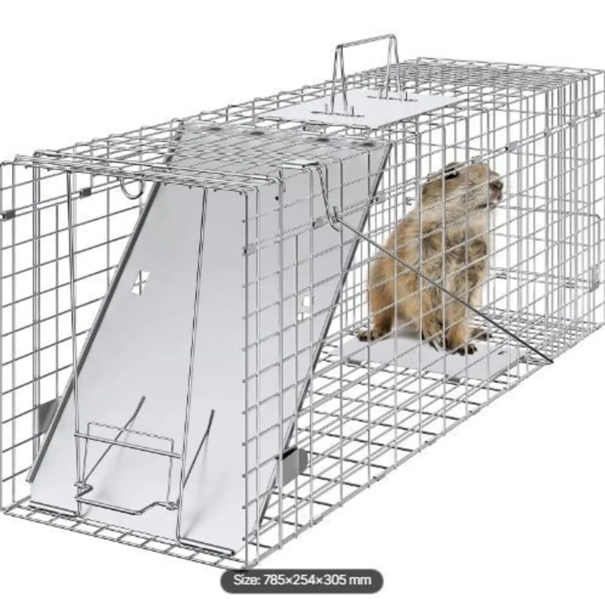 Live Animal Cage Trap, 79 x 25 x 30.5 cm - Image 1