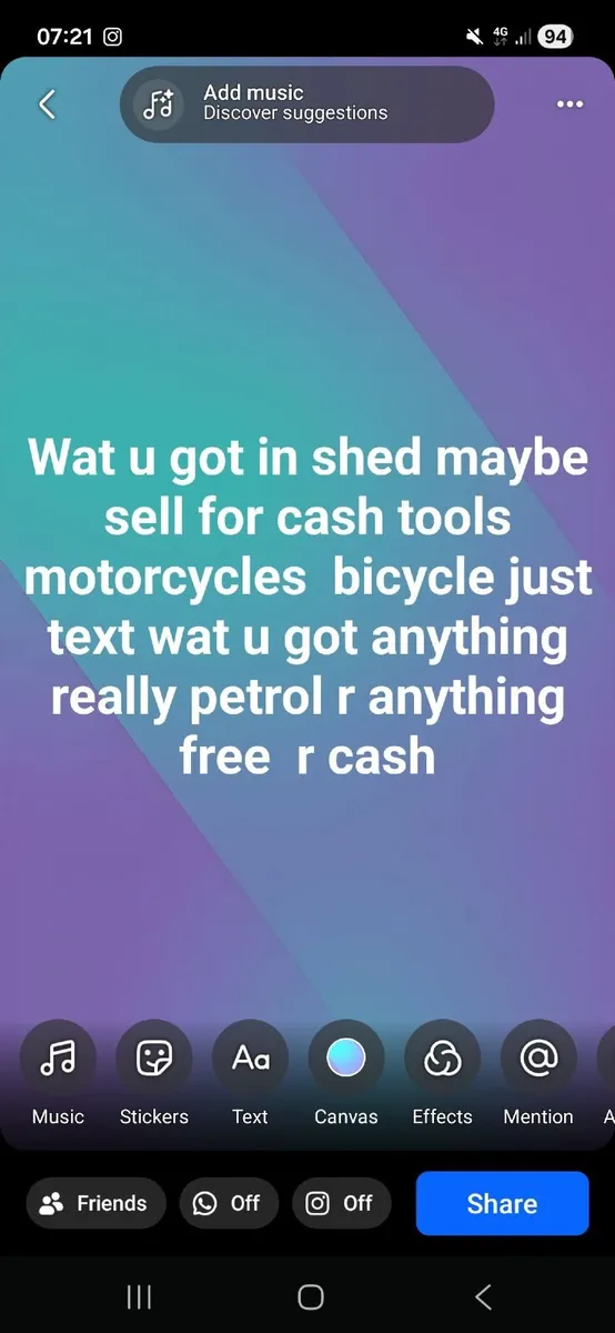 Wat u got in ur shed  anything really