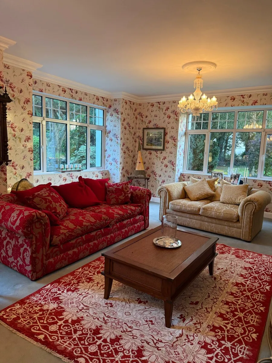 3 Seater & 2 Seater Sofas & Wingback chairs - Image 1