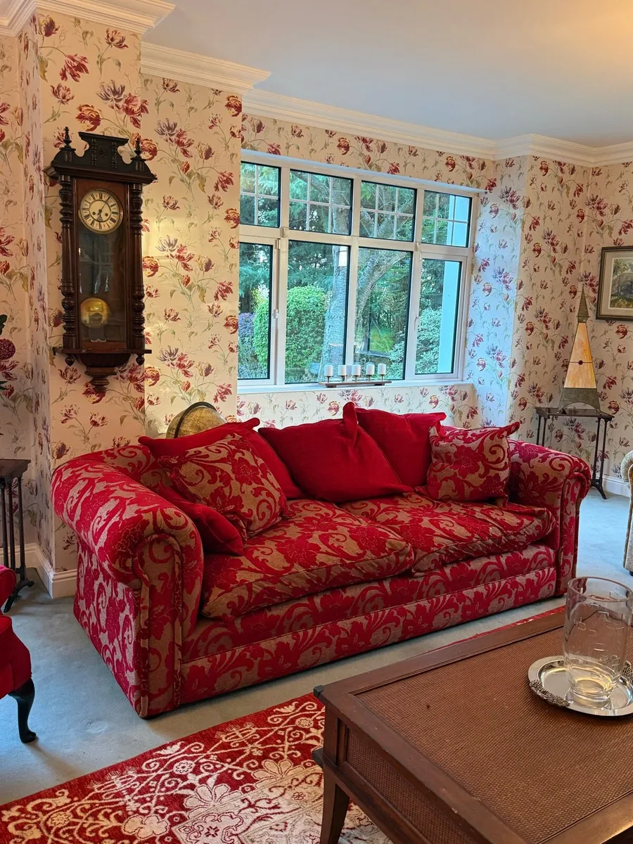 3 Seater & 2 Seater Sofas & Wingback chairs - Image 2