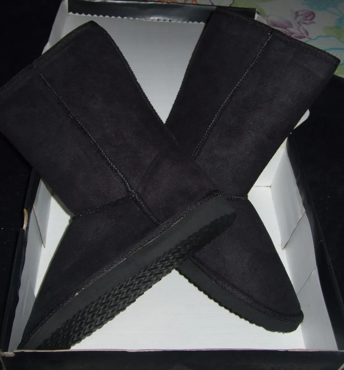 BNIB Fiori Black Mid-Calf Winter Boots - Size 4 - Image 2