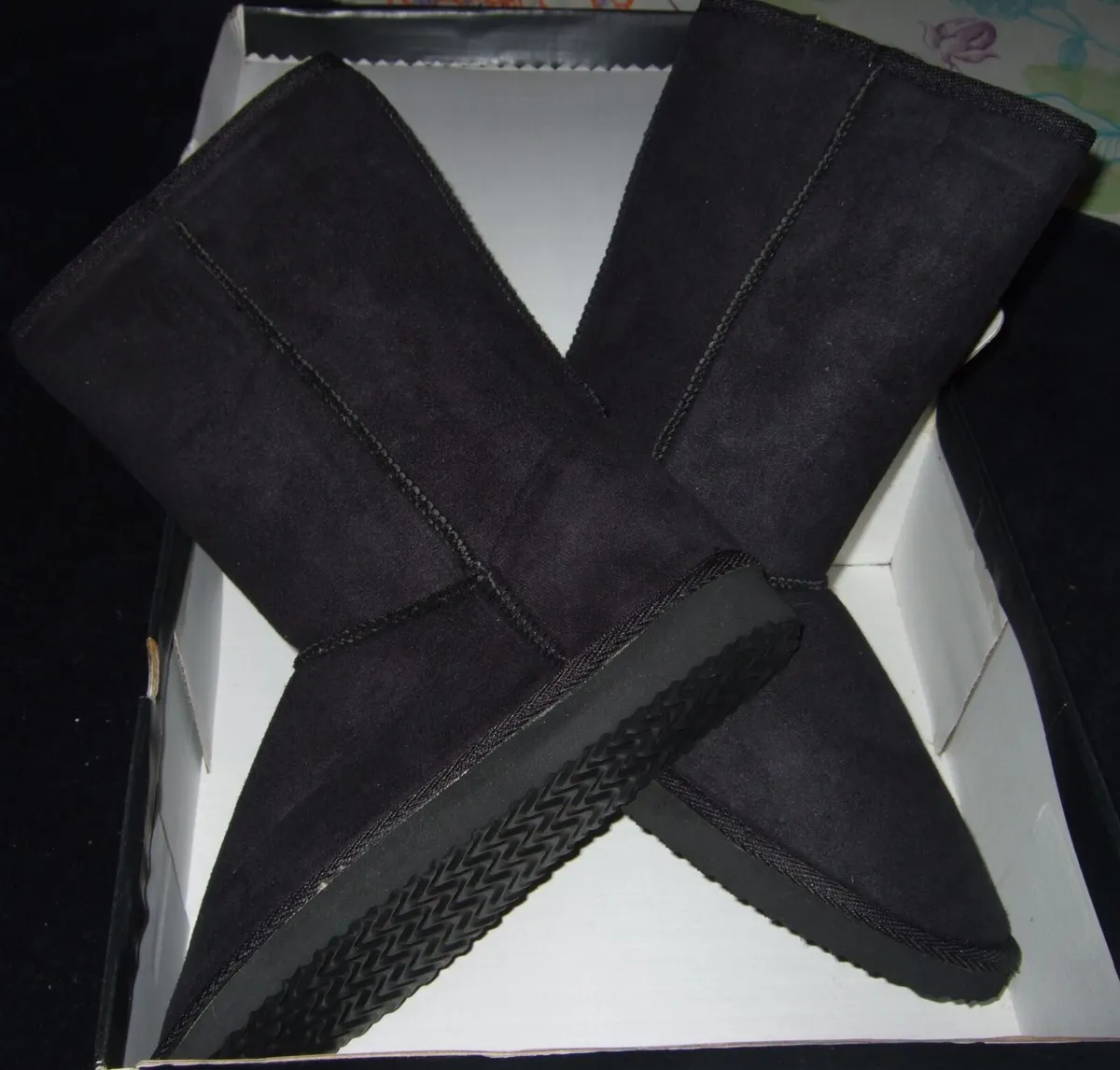 BNIB Fiori Black Mid-Calf Winter Boots - Size 4 - Image 3