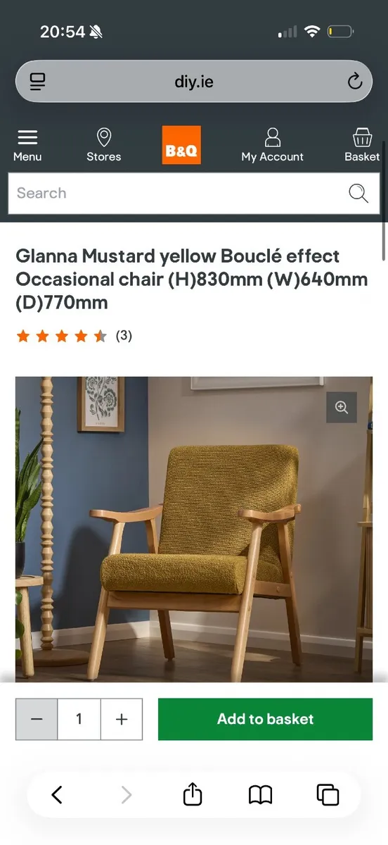 Glanna occasional chair - Image 1