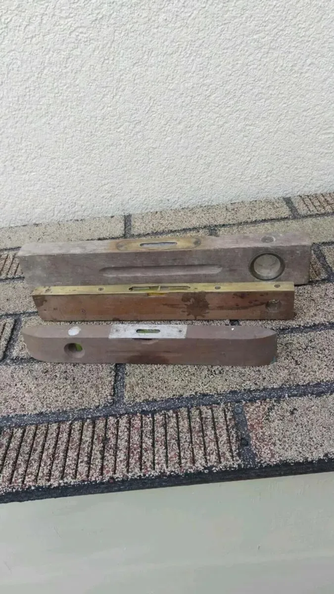 3. Antique wooden spirit levels - Image 1