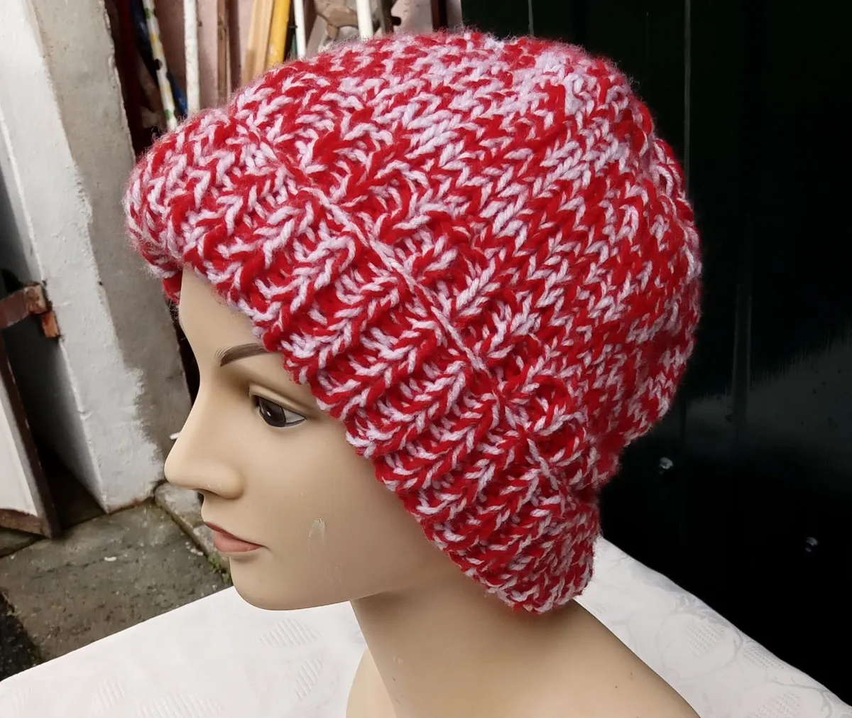 Handknit Ladies Winter Hat. - Image 3