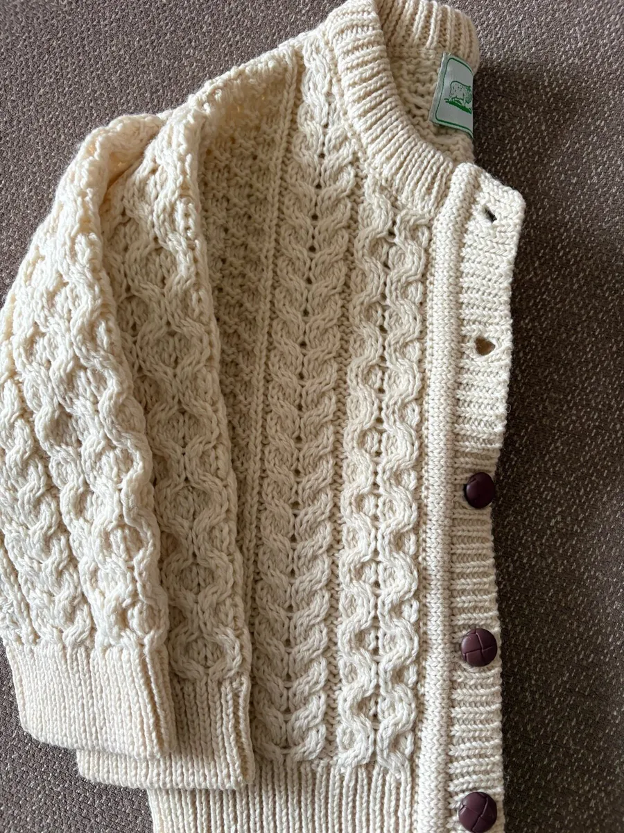 Genuine Aran kids Cardigan - Image 4