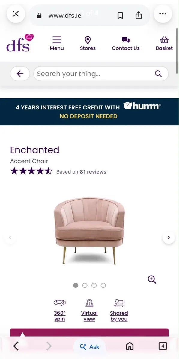 DFS Enchanted Accent Chair - Image 1