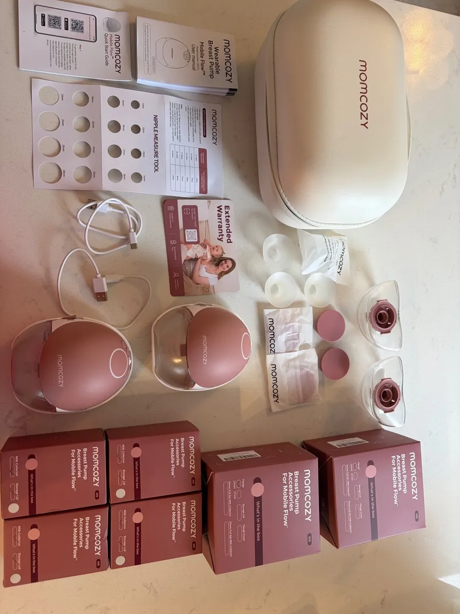Momcozy m9 double wearable breast pump bundle+ - Image 1