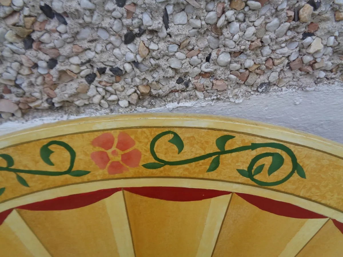 Hand Painted Single Bed Headboard for Sale - Image 4
