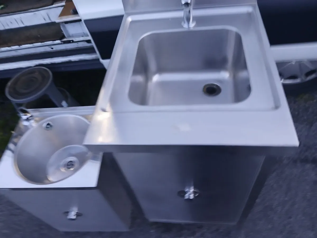 Staneless steel cabbinet sink unit complete - Image 2