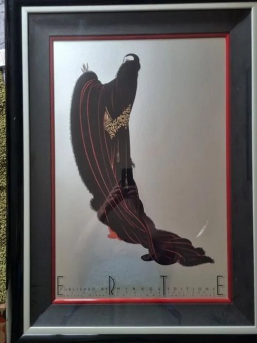 Framed Serigraph- ERTE Published In 1980 By Mirage - Image 1