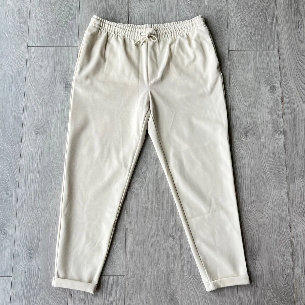 Zara Men’s Cream Trousers XL – NEW - Image 1
