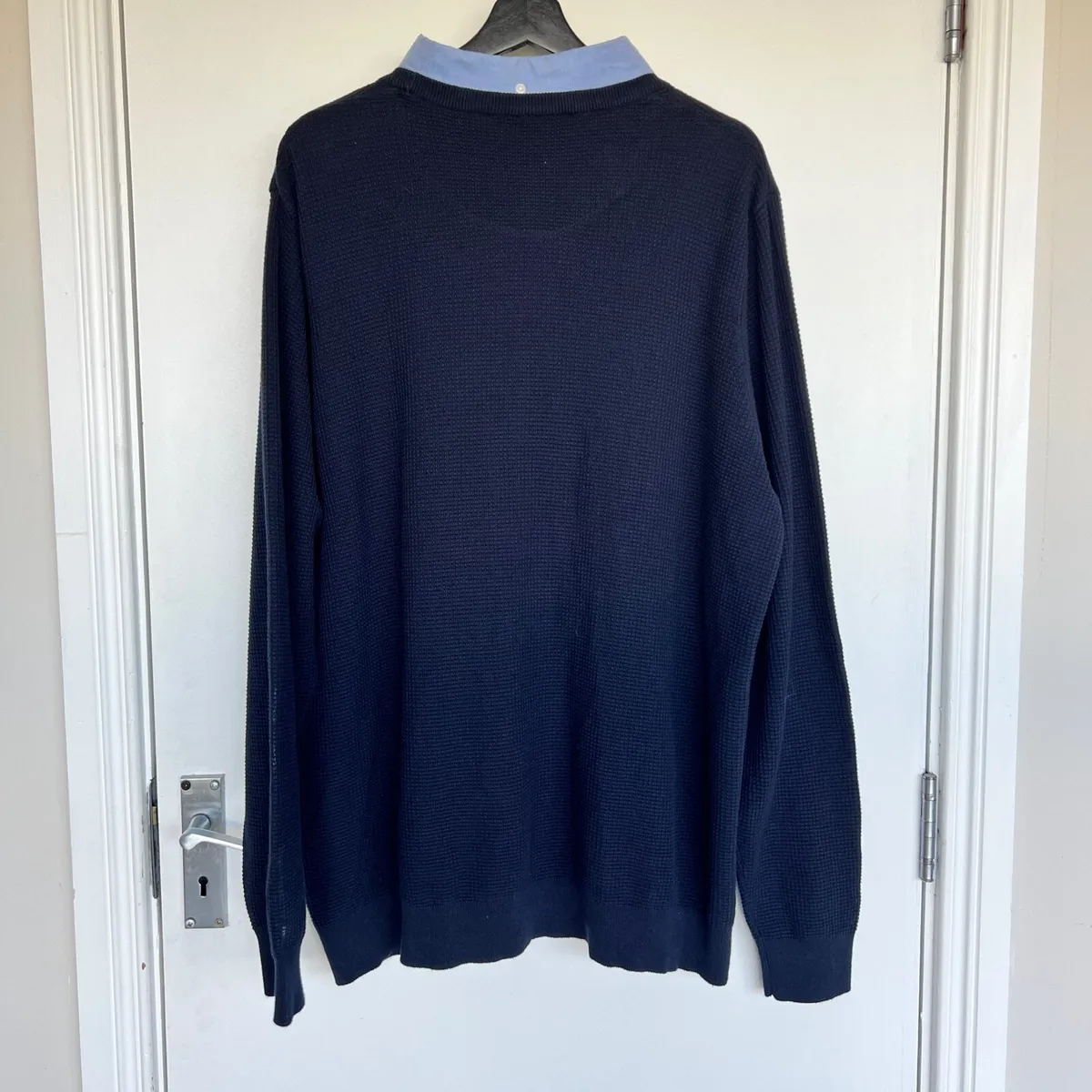 NEW F&F Men’s Navy 2-in-1 Knit Jumper 3XL - Image 3
