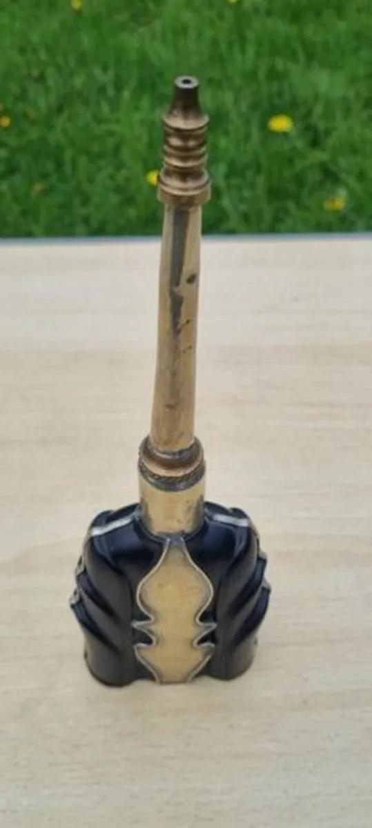 Art Deco Metal Perfume Bottle - Image 4