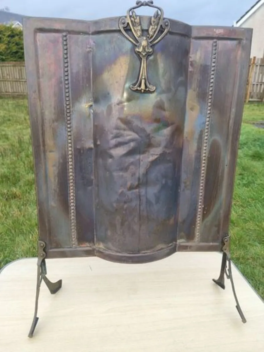 Antique fireplace screen - Image 1