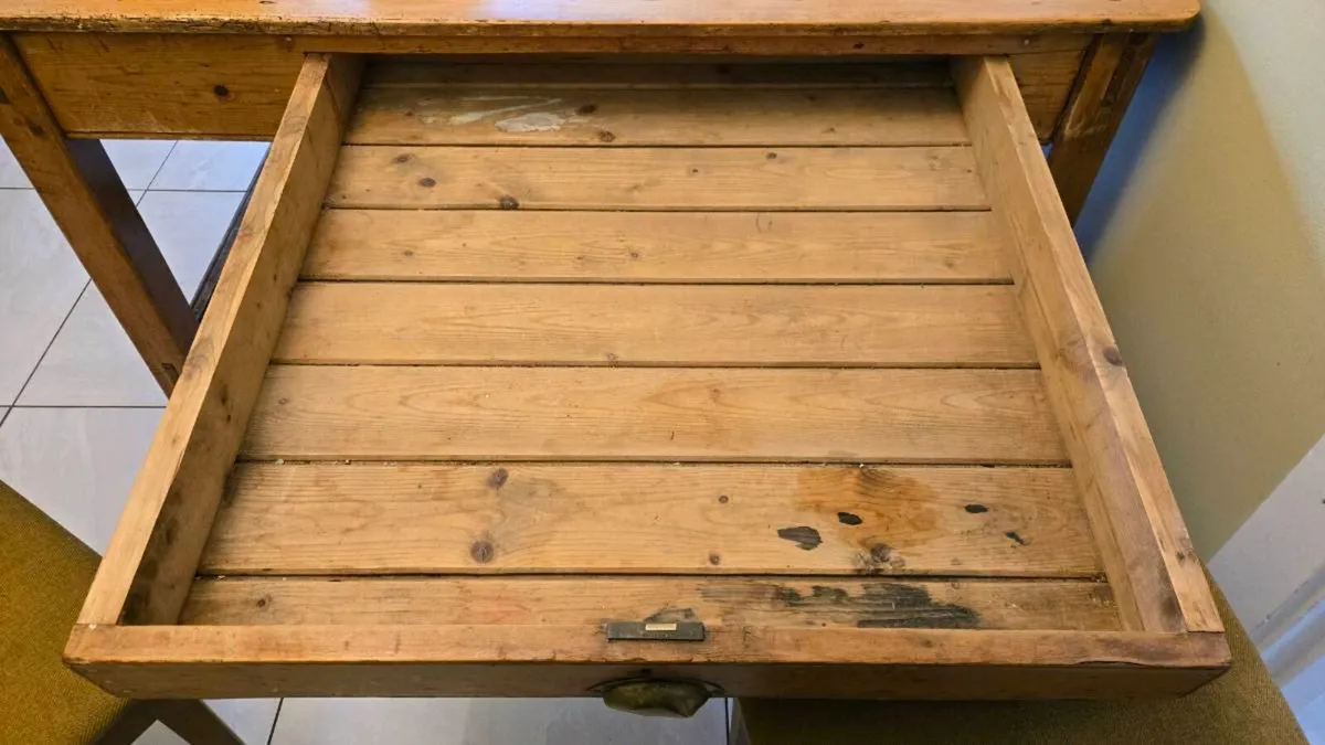 Antique Farmhouse Table - Image 3