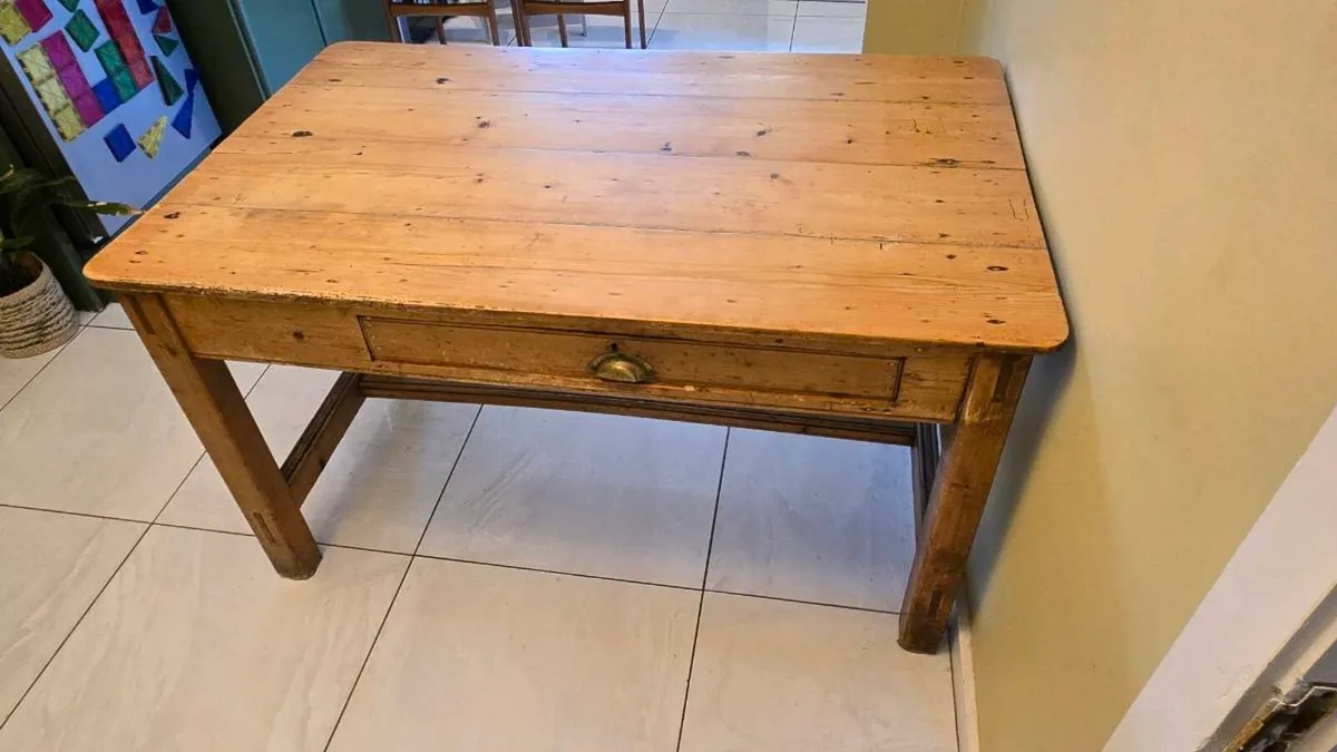 Antique Farmhouse Table - Image 4