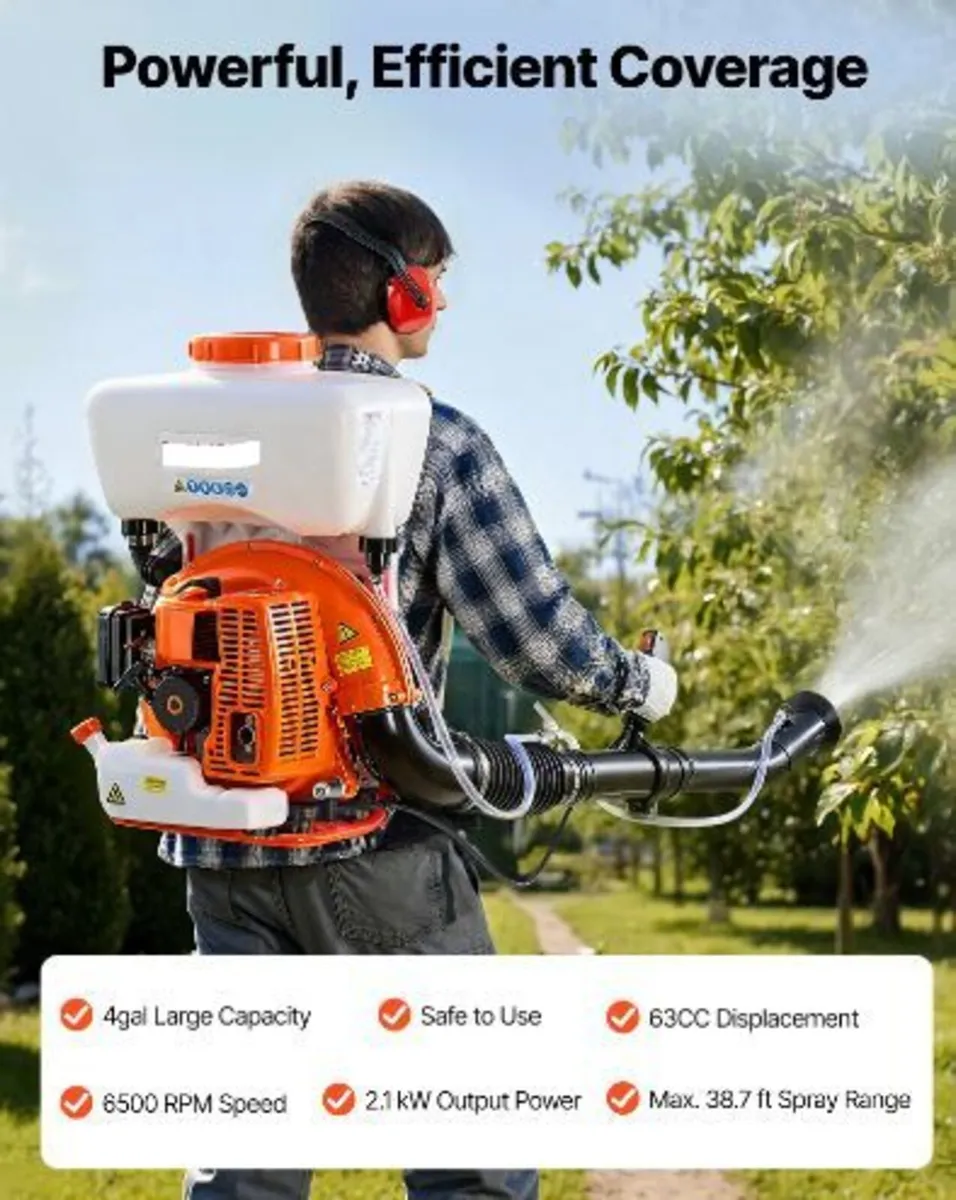 Backpack Fogger Sprayer, 63CC 3HP Engine - Image 4