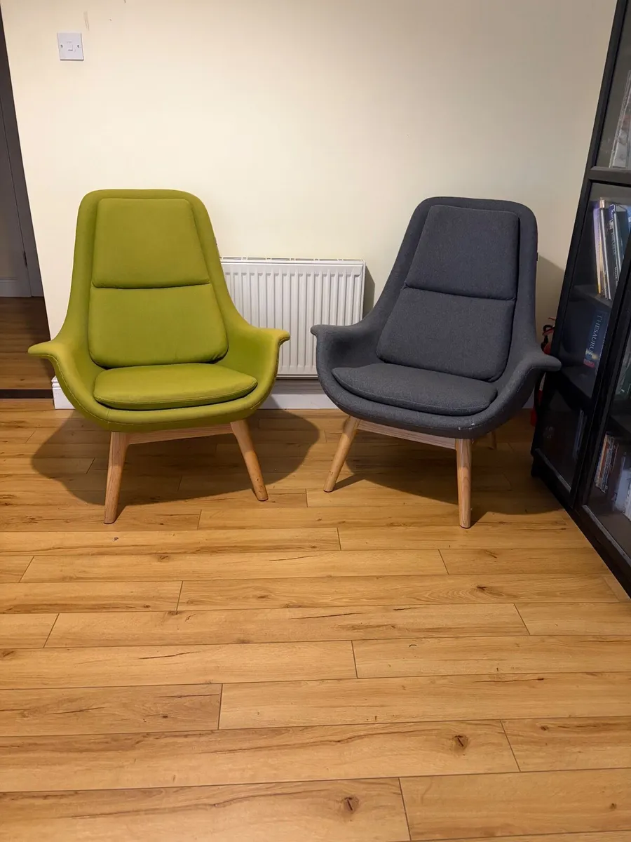 Pair of Modern Accent Chairs - Image 2