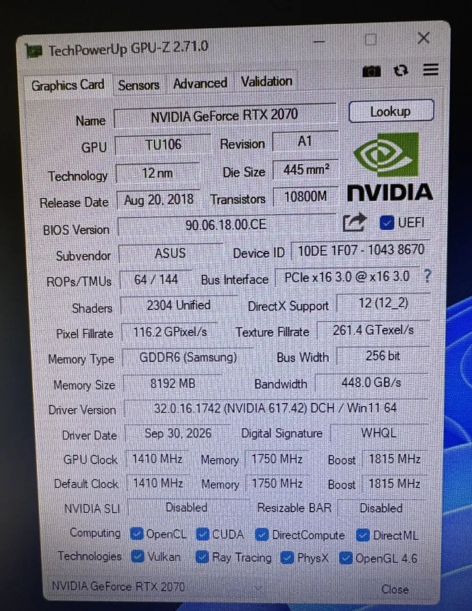 ASUS ROG STRIX GeForce RTX 2070 Gaming OC 8GB - Image 2