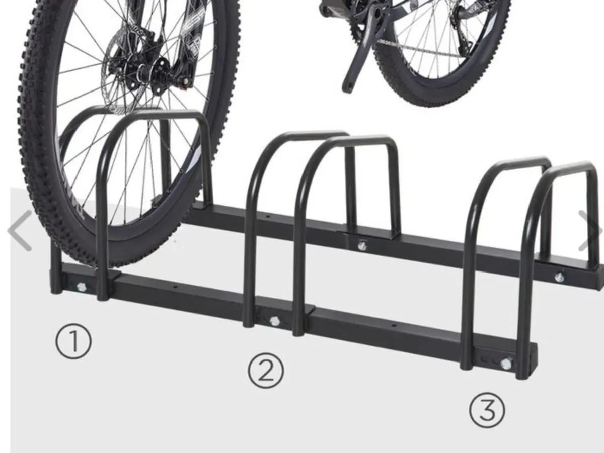 3 Bike Stand Bicycle Storage Rack Floor or Wall - Image 4