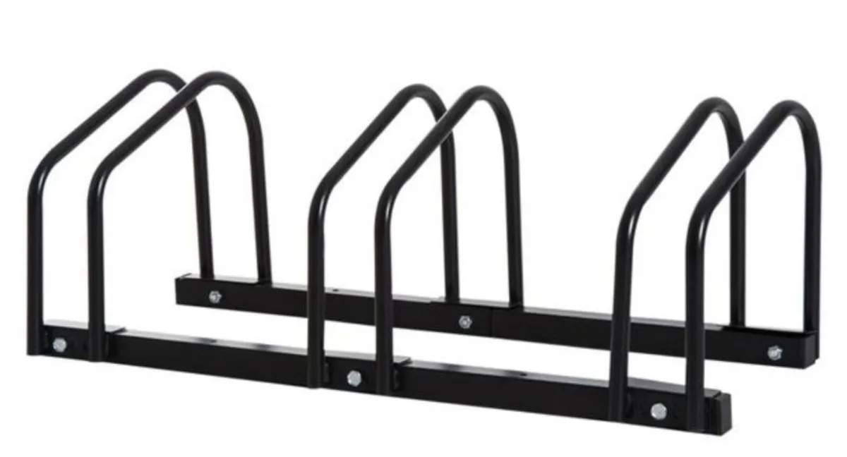 3 Bike Stand Bicycle Storage Rack Floor or Wall - Image 1