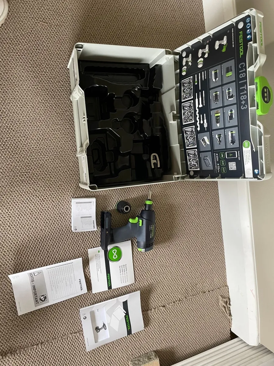Festool T 18+3 Cordless Drill 18V – Body only - Image 4