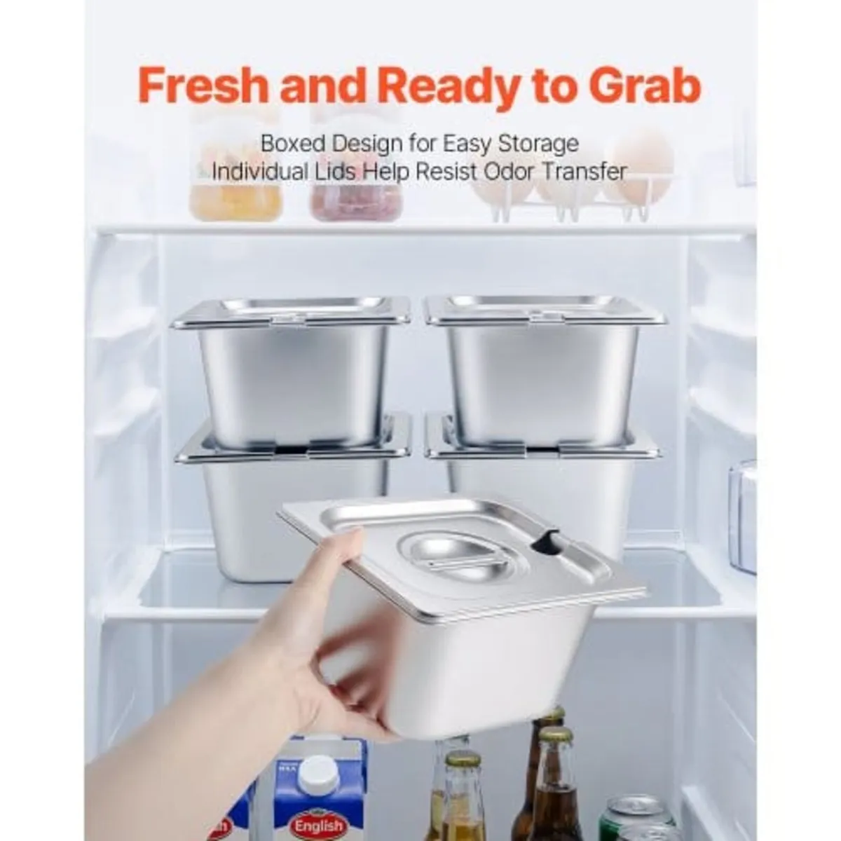 Countertop Food Serving Display Container, Stainle - Image 2