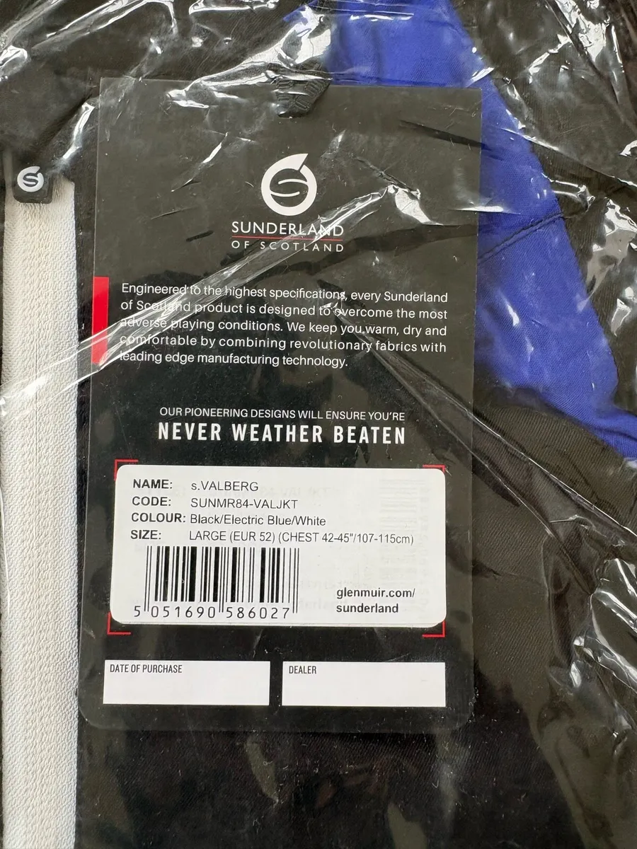 Sunderland Waterproof Jacket + Footjoy Glove - Image 3