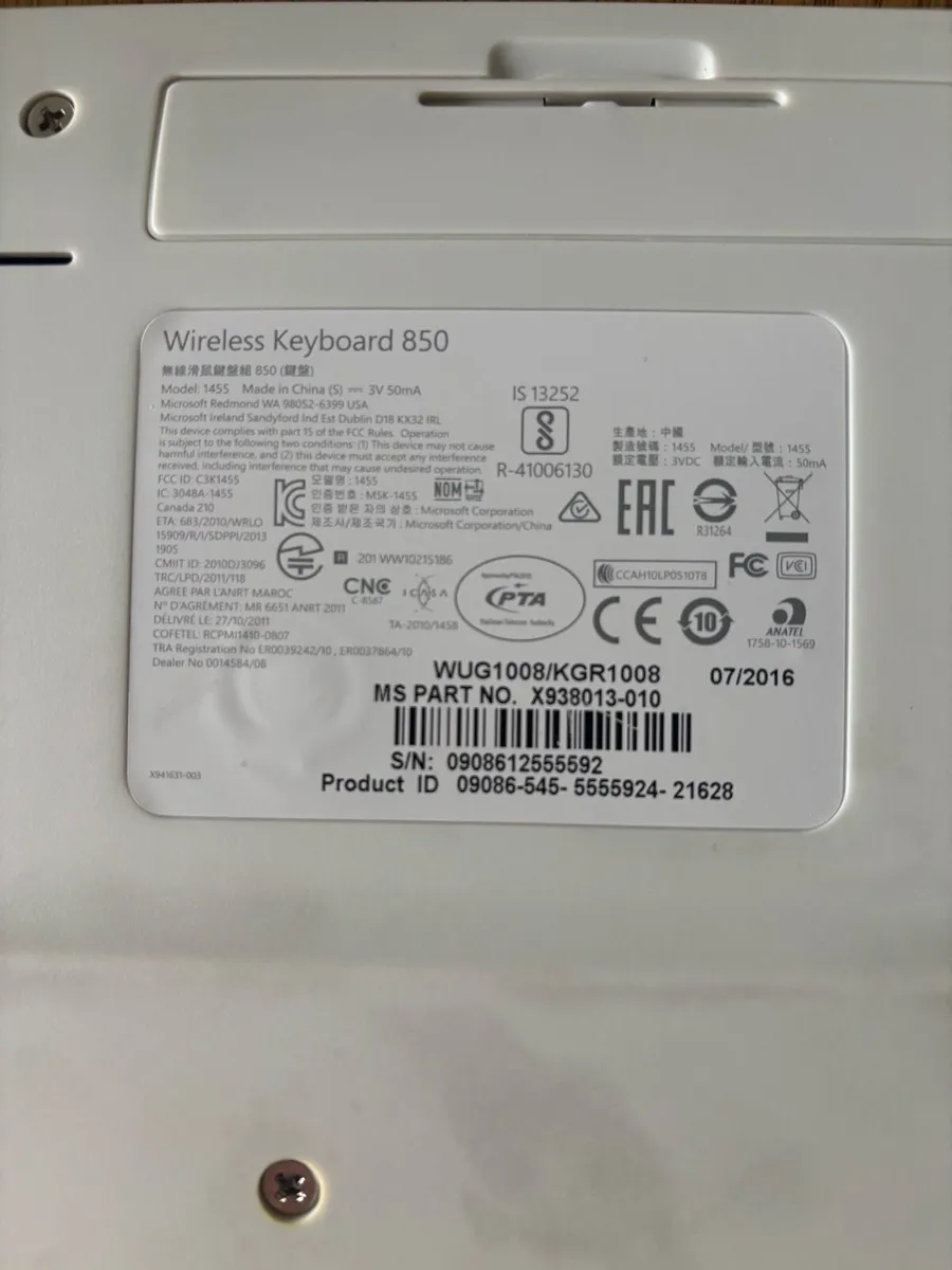 Microsoft Wireless Keyboard 850 - Image 3