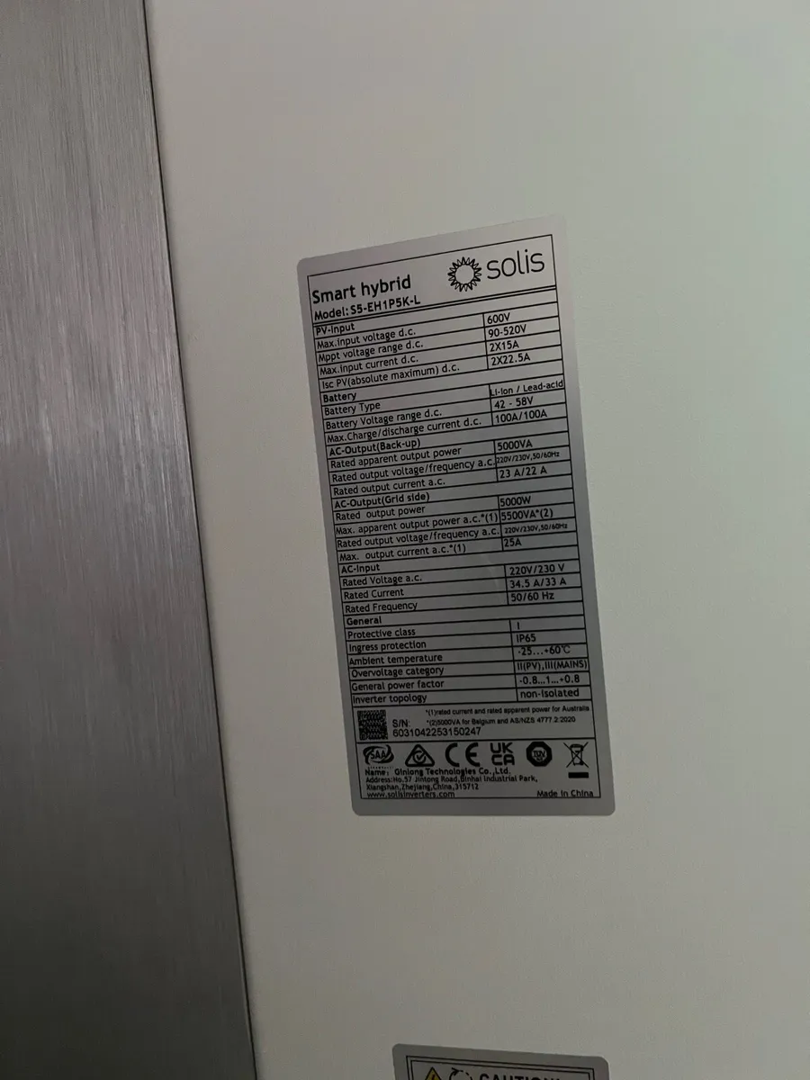 Solis S5 5kW Hybrid Inverter - Image 2