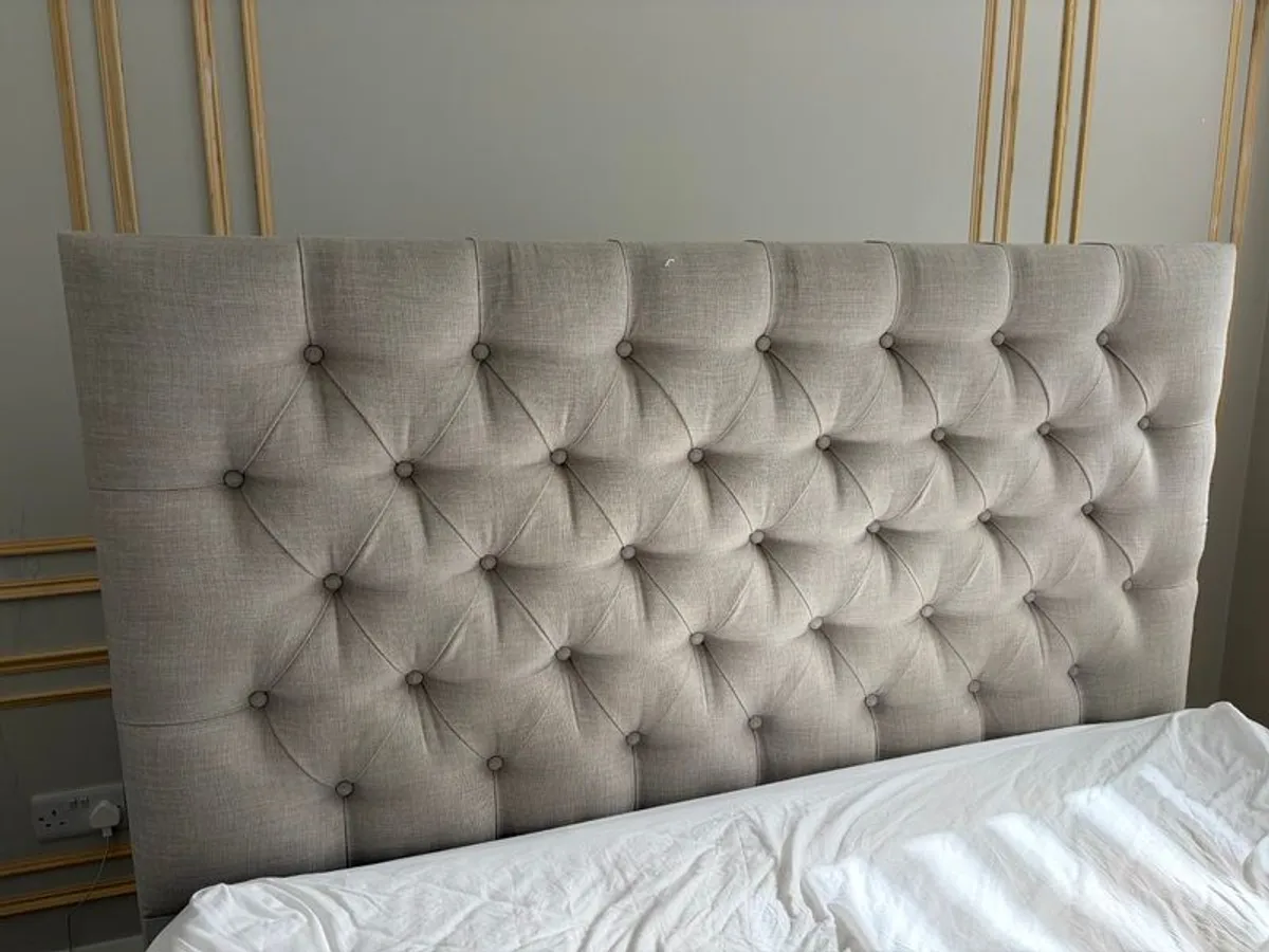 5ft headboard and base and lockers - Image 1