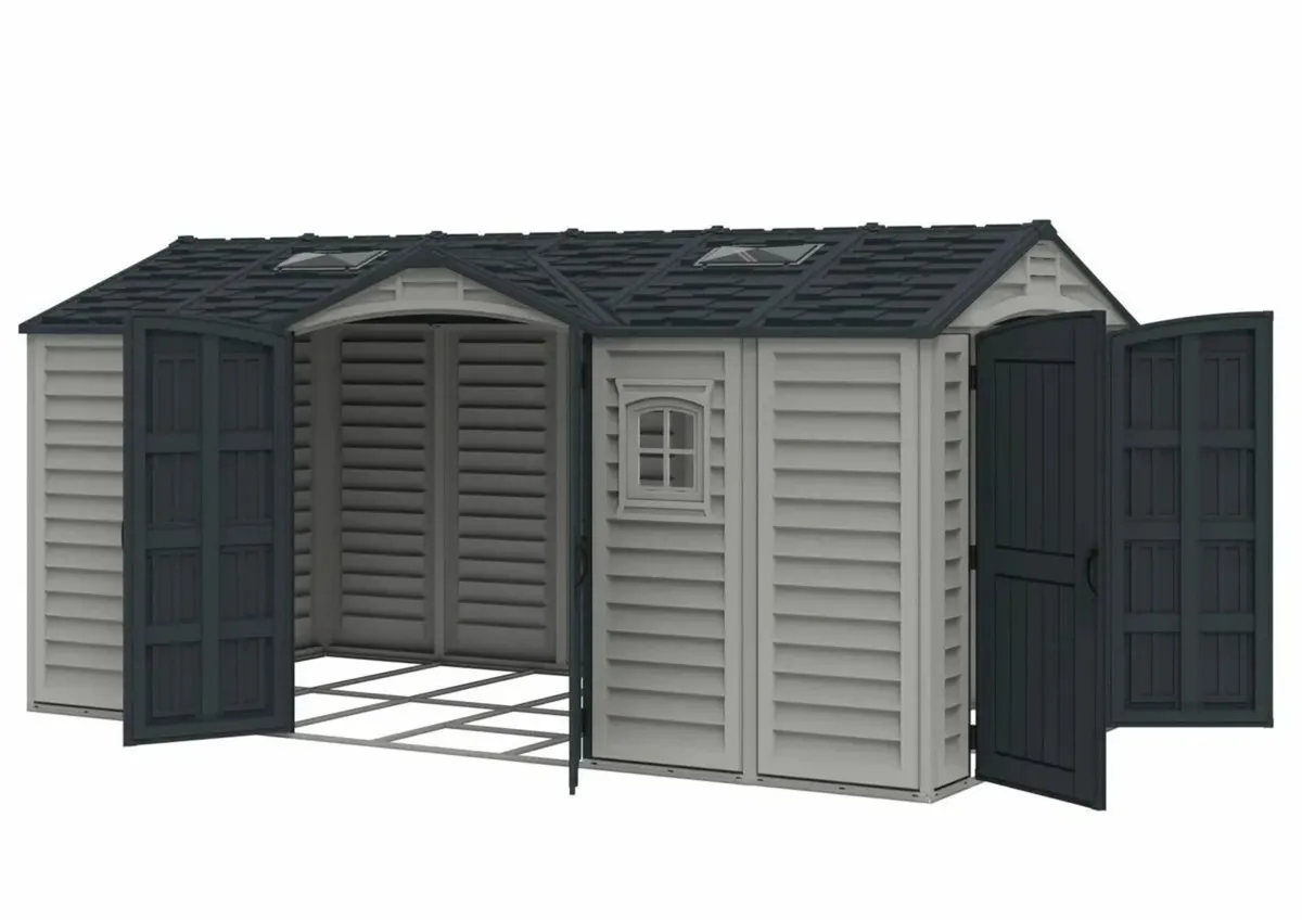 🏡 15x8 DURAMAX APEX PRO PLUS VINYL GARDEN SHED - Image 4