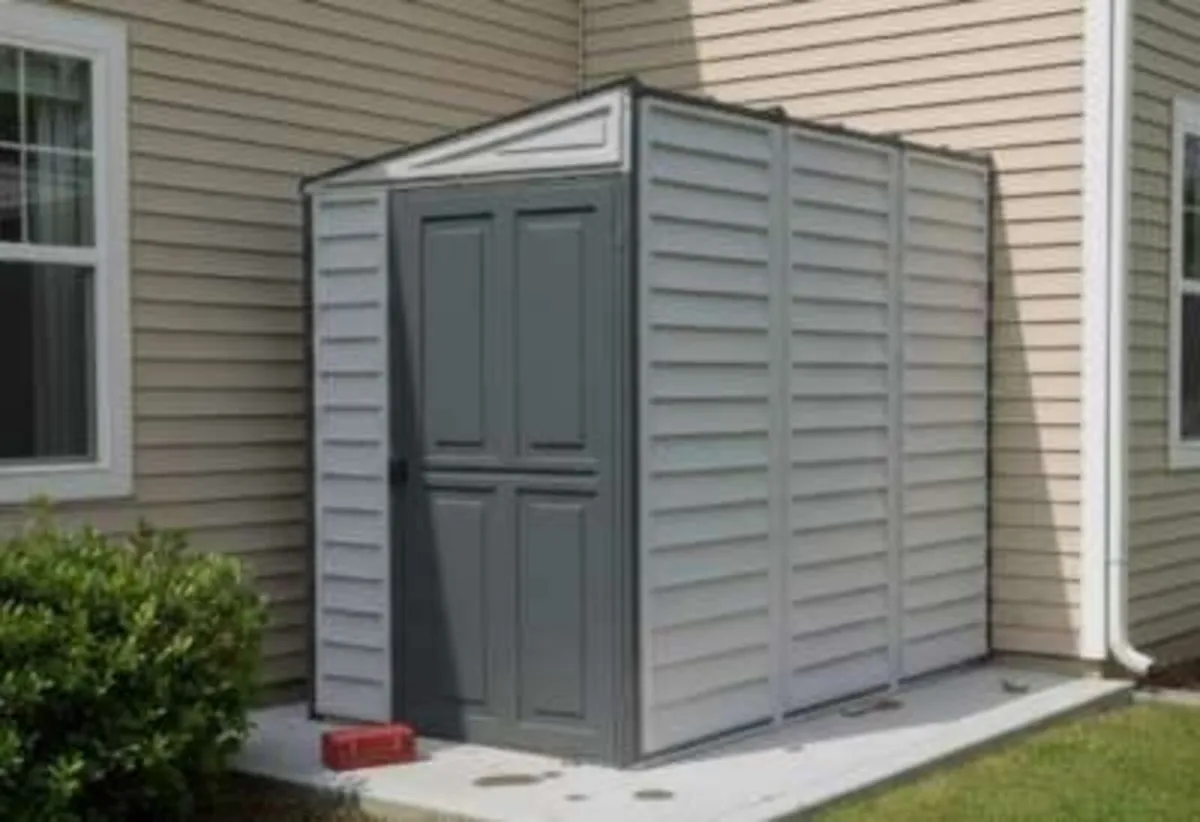 🏡 4x8 DURAMAX SIDEMATE VINYL PENT SHED – IN STOCK - Image 3