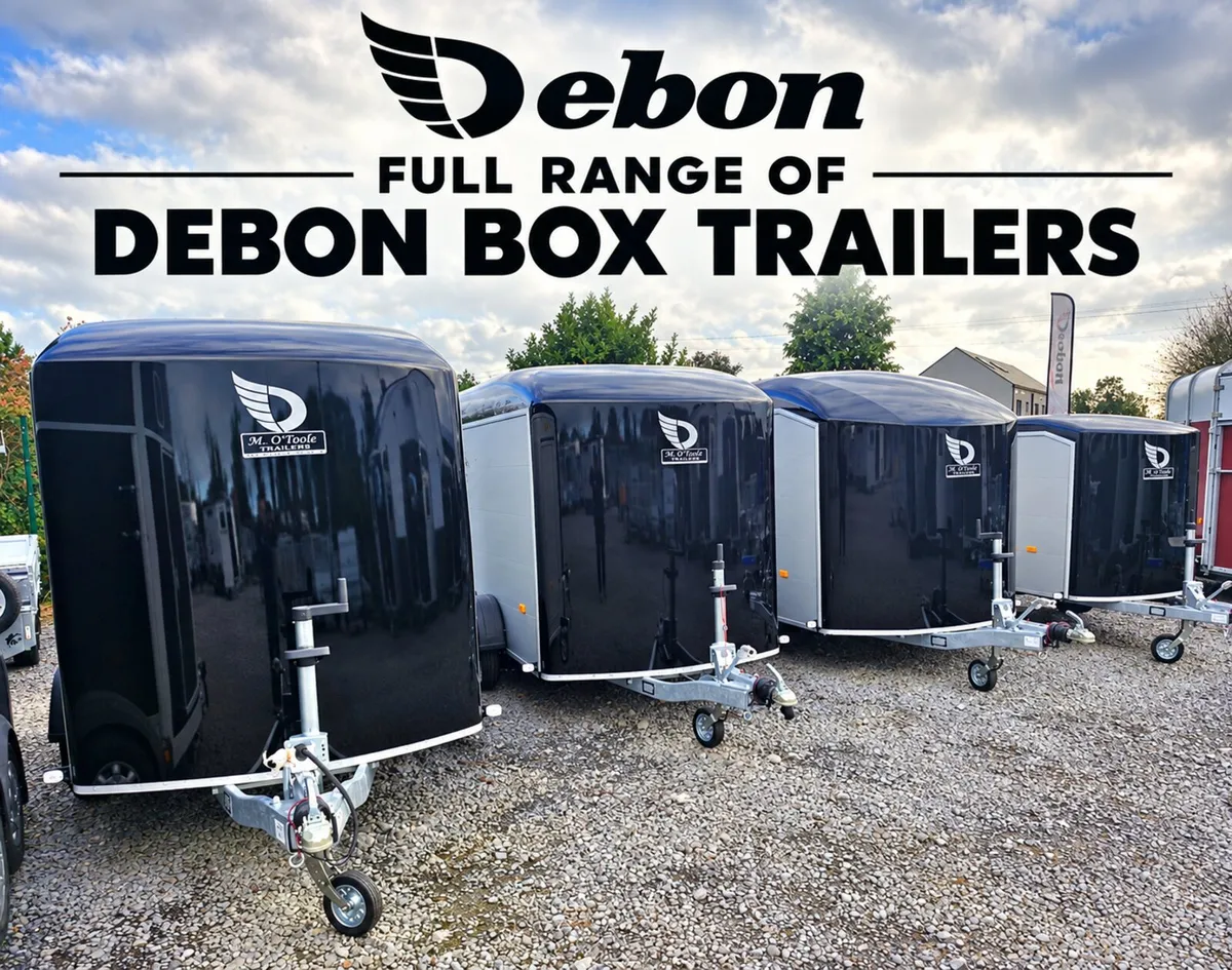 FULL RANGE  OF  DEBON   BOX   TRAILERS - Image 1