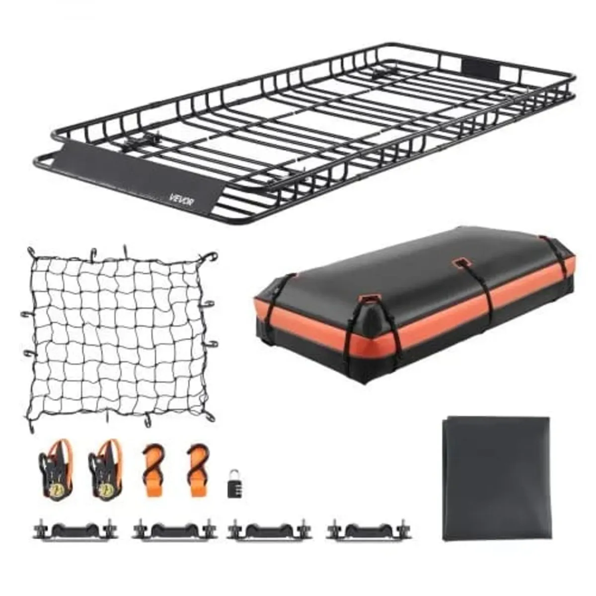 Roof Rack Basket, 1630 x 1270 x 105 mm, Universal - Image 1