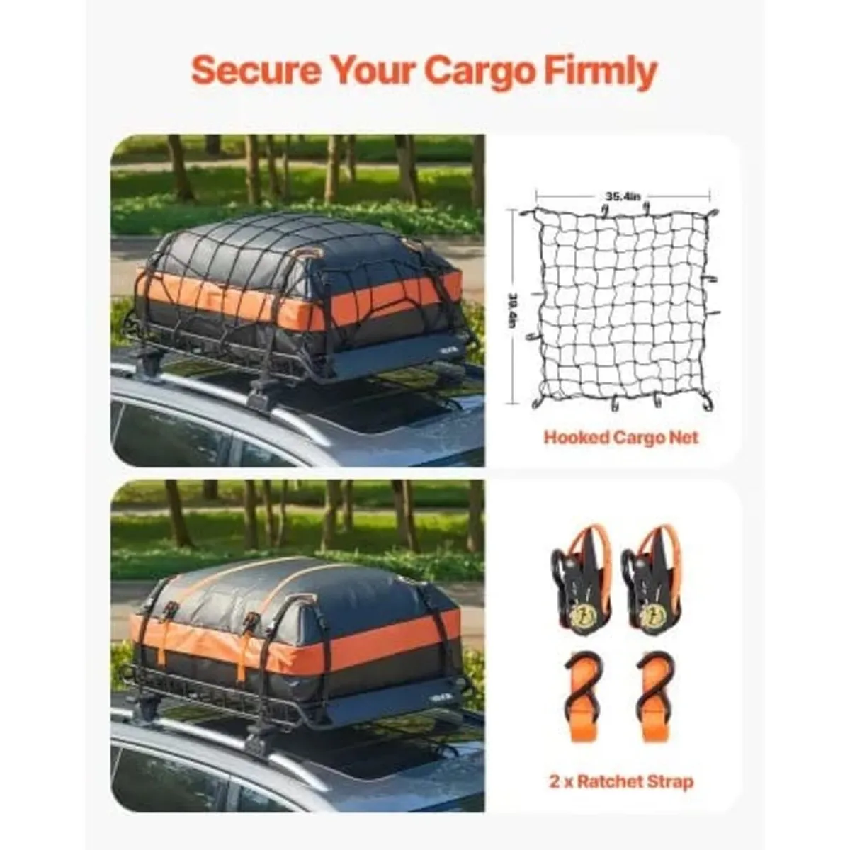 Roof Rack Cargo Basket, 1626 x 990 x 102 mm, Heavy - Image 4