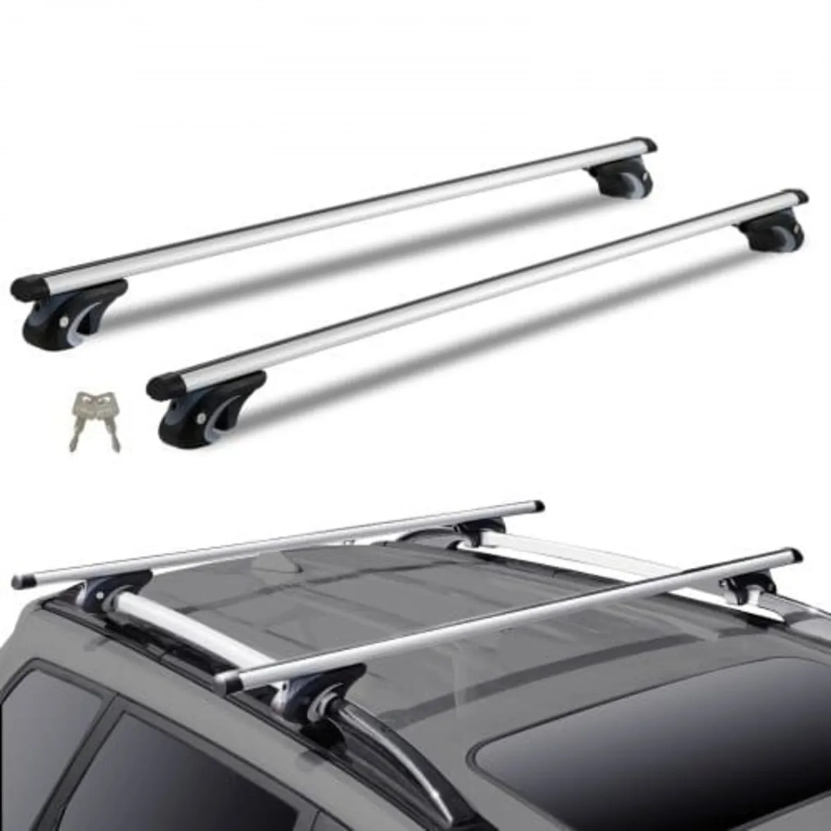 Universal Roof Rack Crossbar 119.9 cm Length for V - Image 1