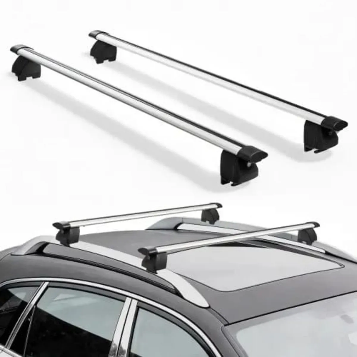 Roof Rack Cross Bars, 165 lbs Capacity, Universal - Image 1