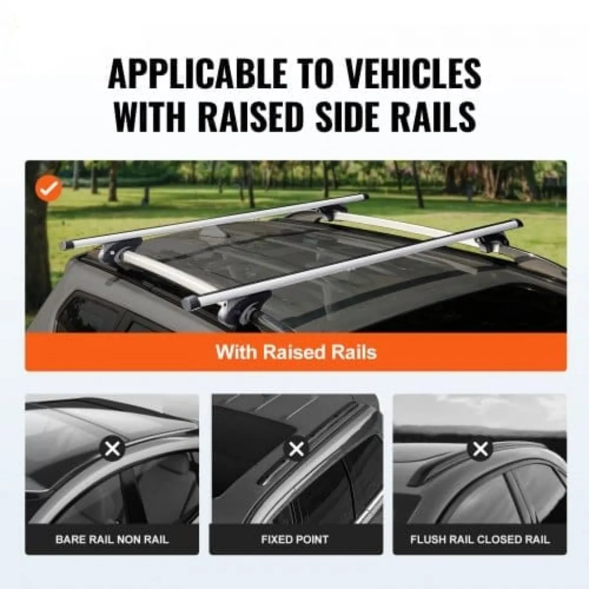 Universal Roof Rack Crossbar 135.1 cm Length for V - Image 4
