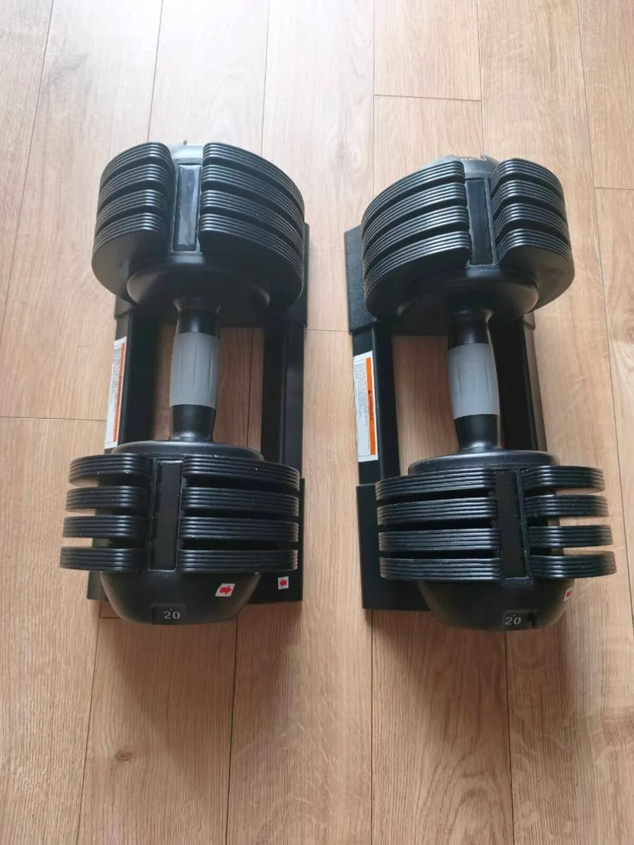 Adjustable Dumbbells 2 x 20kg - Image 1