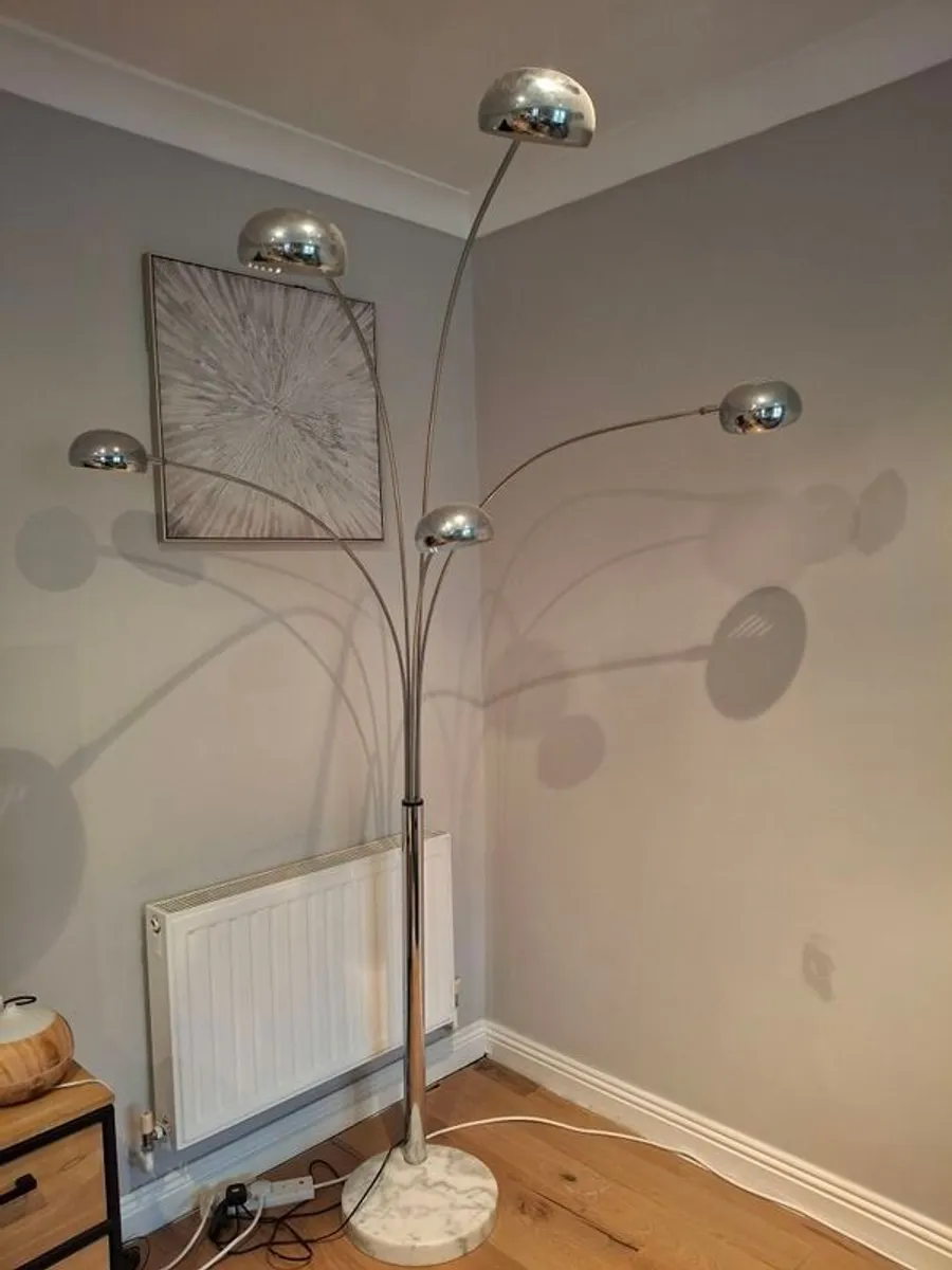 Floor standing lamp marble base - Image 2