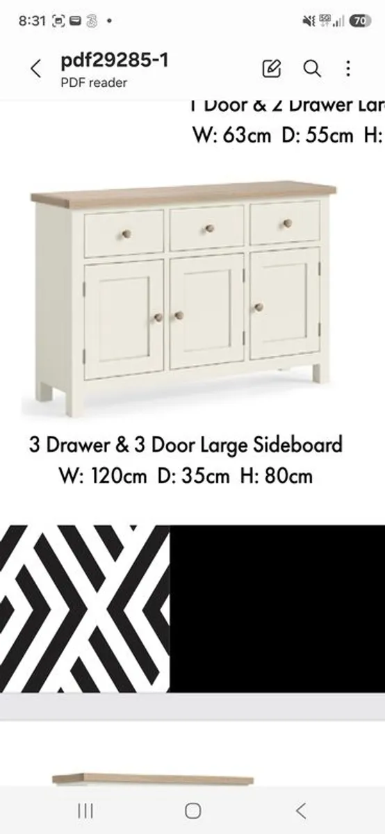 Meubles 3 door sideboard 6 months old - Image 4