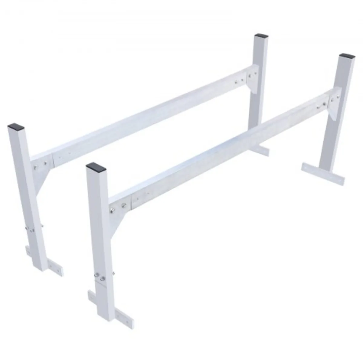 Van Roof Ladder Rack, 2 Bars Aluminum Alloy Roof L - Image 1