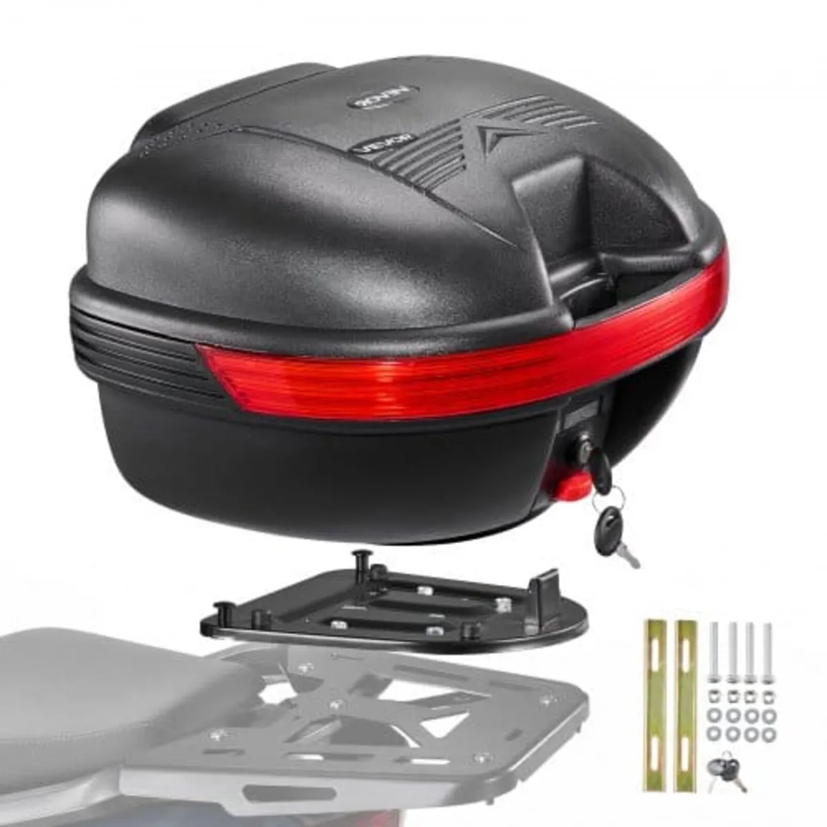 Motorcycle Top Case 30L Universal Waterproof PP Mo - Image 1