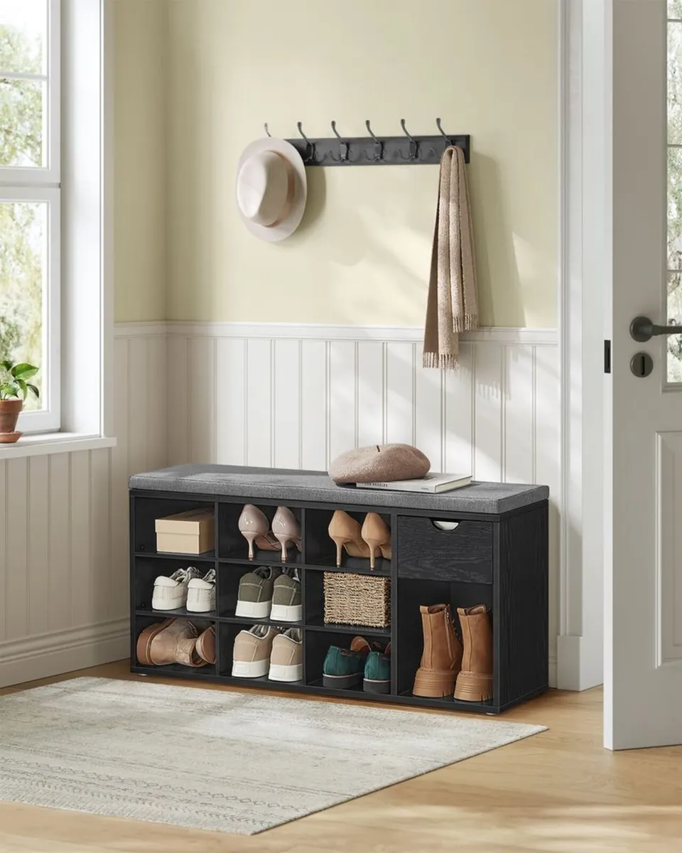 New shoe bench with drawer - FREE POST - Image 1