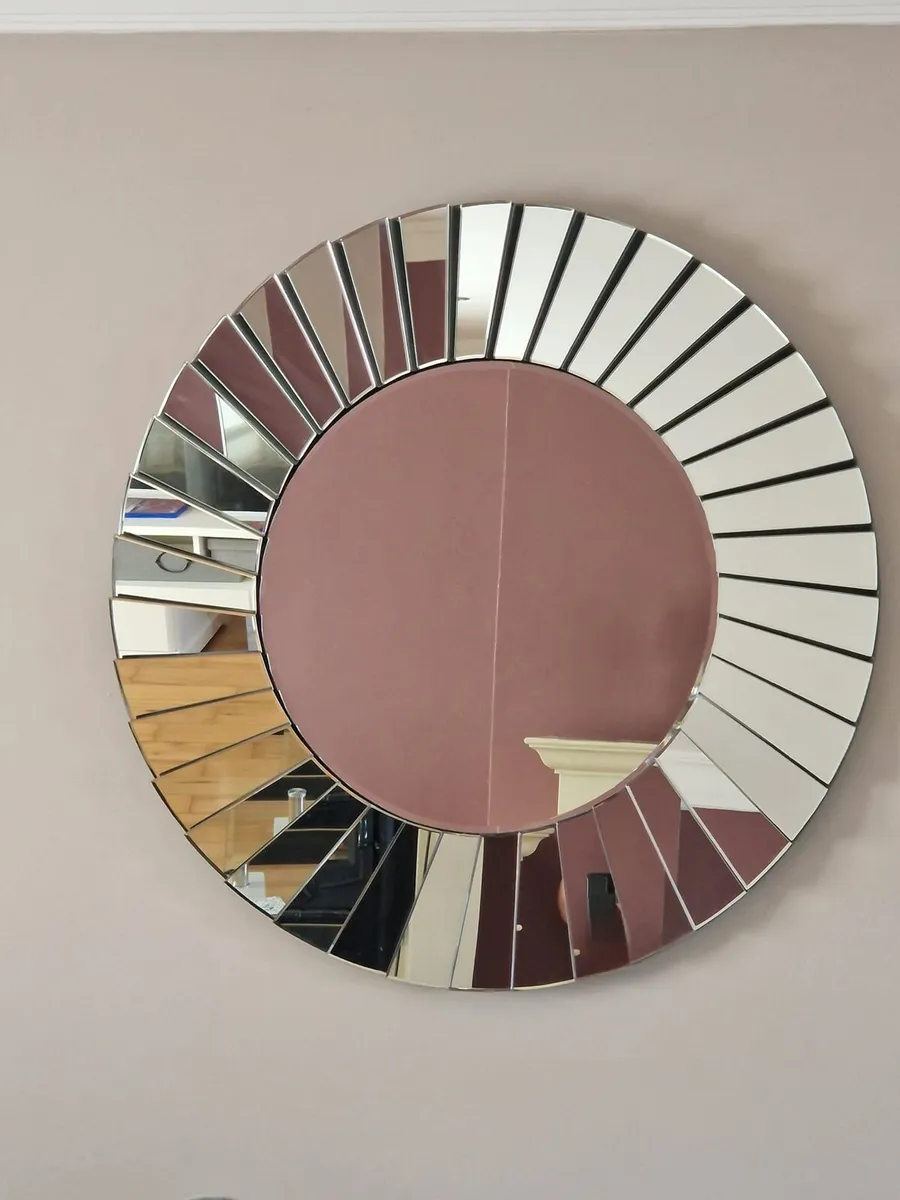 Large Round Mirror - Image 1