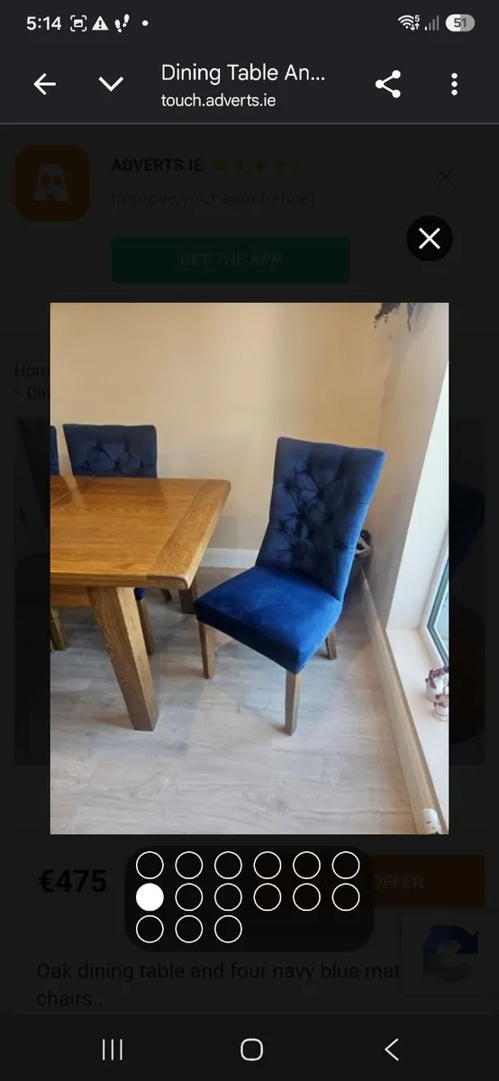 Table & 4 chairs - Image 3